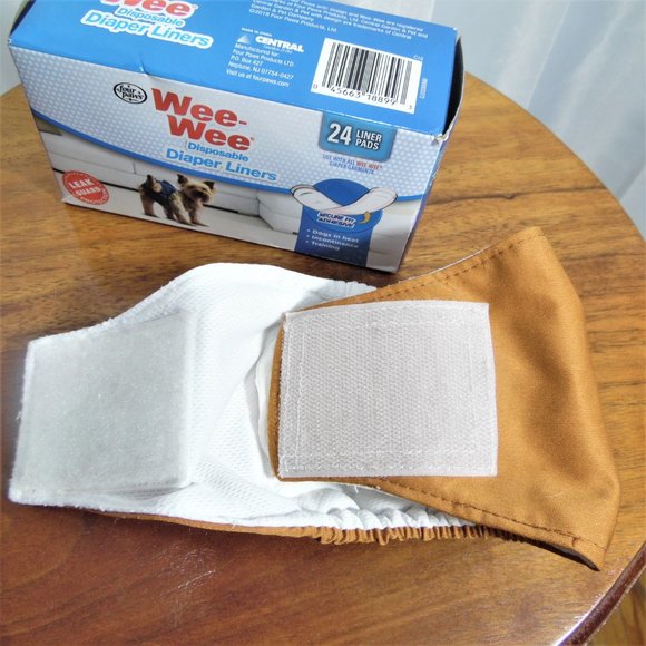 Pet Parents Male Dog Belly Band and Liners - Picture 3 of 8